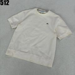 LACOSTE 半袖 tシャツ サーマル ヘンリーネック ワンポイント刺繍ロゴ 