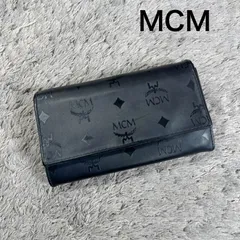 MCM エムシーエム ヴィセトス柄 長財布 がま口 ブラックのサムネイル
