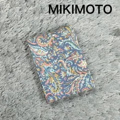 MIKIMOTO ミキモト ペイズリー柄 布製 3面 フォトフレーム 写真立て 小型