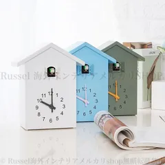 掛け時計 カッコー 時計 置時計 アナログ おしゃれ かわいい インテリア 壁掛け カッコウ 鳩時計 ウォール クロック 白 ブルー グリーンのサムネイル