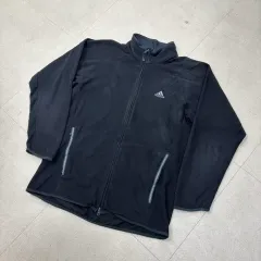 アディダス フリース スモールロゴ ジップアップ