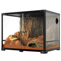 グラステラリウム　中型 飼育ケージ 前面観音扉 送料込】美品！！爬虫類 飼育ケージ 観音 両開き グラステラリウム9045