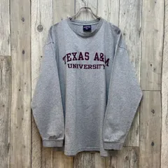 OLD JAN SPORT 90s ジャンスポーツ 米国製 グレー TEXAS A&M UNIVERSITY ロンT 長袖 Tシャツ メンズ XL サイズのサムネイル