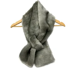 自由区/jiyuku(ジユウク) マフラー美品  - グレー ティペットのサムネイル