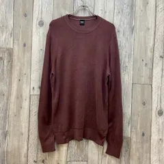 BOSS TAILORED ボス シルク 100% ブラウン サマー ニット メンズ XL サイズのサムネイル
