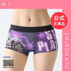 [메일 서비스] [신품] 바디 와일드 여성 복서 팬츠 조조의 기묘한 모험 콜라보 쇼츠 1분 길이 BODYWILD(M,L)