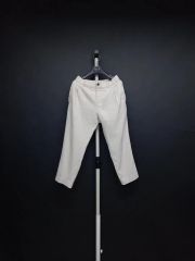 A19553 美品 thプロダクツ 22SS ワイドクロップドサルエルパンツ白1