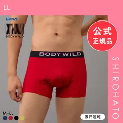 【メール便】【新品】グンゼ BODY WILD メッシュカットオフ ボクサーパンツ 前閉じ メンズ ベンチレーション GUNZE ボディワイルド(LL)