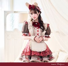 Malymoon マリームーン ロココチェックアニマルメイド 靴下なし - メルカリ