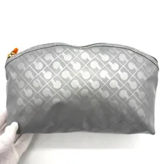 ゲラルディーニ ポーチ ソフティ 総柄 シルバー グレー 良品 GHERARDINIのサムネイル