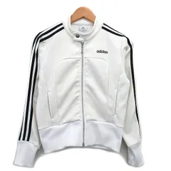 アディダス adidas 国内正規品 トラックジャケット フルジップ 裏起毛 ロゴ M ホワイト 白 /KT6