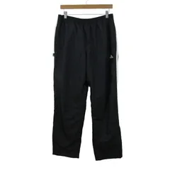 アディダス パンツ ボトムス サイドライン 大きいサイズ スポーツウエア メンズ Oサイズ 黒×白 adidas 【中古】