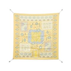 ✨️美品✨️ エルメス カレ90 PARIDAIZA レディース スカーフ 黄色
