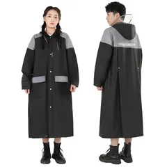 【新品】 [Viewell] レインコート 自転車【透明レインバイザー付き】カッパ メンズ レディース リュック対応 超撥水 レインポンチョ ロング 大きいサイズ 反射テープ レインウェア 軽量 快適 雨具 雨合羽 防水防風 通勤通学 (JP, アルファベ 1