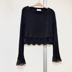 新品未使用pillings（ピリングス） フリル ロングスリーブ ティー