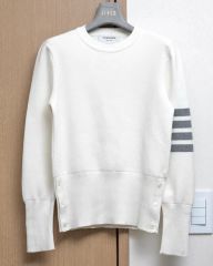 THOM BROWNE トムブラウン 4bar 半袖ニット グレー L - メルカリ