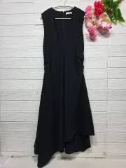 コス COS アシンメトリー ロング丈ワンピース large (55ㅡ77)