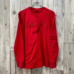 STAPLE staple ステイプル レッド 両面 刺繍 ロンT 長袖 Tシャツ メンズ M サイズのサムネイル