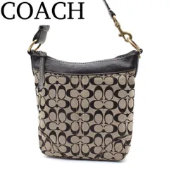 【美品】COACH シグネチャー サコッシュ ショルダーバッグ キャンバス 黒