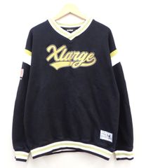 XLARGE Vネックトレーナー Lサイズ 黒/金/白 - メルカリ