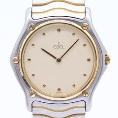新品】エベル EBEL クラシックウェーブ XL 9255F51 黒文字盤 - メルカリ