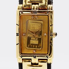 USA 時計999.9 純金 インゴット入り 24K 腕時計 USA 時計999.9 純金 インゴット入り 24K 腕時計 - メルカリ