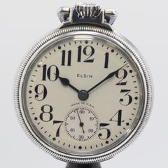 ジャンク品】ELGIN ミリタリーアナログ時計 24時間表示 - メルカリ