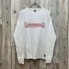 DELUXEWARE デラックスウエア 日本製 ホワイト 両面プリント ロンT 長袖 Tシャツ メンズ L サイズのサムネイル