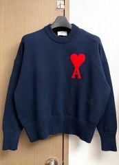 ami ブラック ニットセーター ハート刺繍 - メルカリ