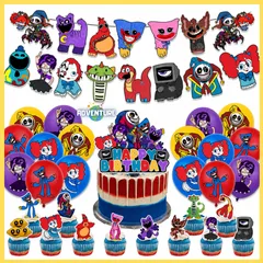 ポピープレイタイム poppyplaytime チャプター5 ゲーム誕生日バースデー飾り A パーティー ガーランド風船バルーン子供ゲーム記念日ケーキトッパー装飾 キッズ第五章Broken Things  リリー　プロトタイプ