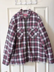 Supreme ピンク CHECK シャツ ジャケットのサムネイル