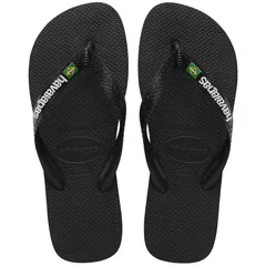 [havaianas（ハワイアナス）] Brasil Logo(ブラジルロゴ)/ビーチサンダル 1069(Black/Black) 28cm