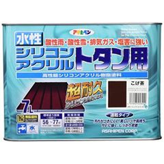サンデーペイント 水性トタン用 屋外トタン用塗料 こげ茶 14L 