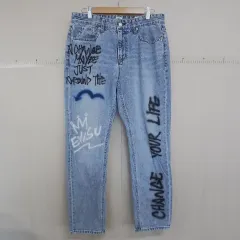 EVISU プリンティング デニム パンツ