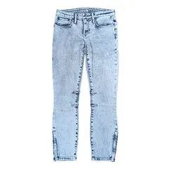 "HELMUT LANG" Chemical Washed Side Zip Denim Skiny Pantsのサムネイル