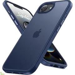 Miracase phone17e/16e ケース【Qi対応・MIL米軍規格】iphone 17e/16e ケース 耐衝撃、傷防止、落下耐性、指紋防止、黄ばみ防止、放熱、ストラップホール付き、薄くて肌に優しいデザイン、金属ボタン、フロスト、半透明、マット绀色