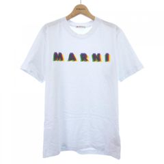 極美品 MARNI マルニ フロント 3Dロゴ 白 Tシャツ カットソー 半袖 