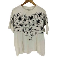 希少80sスパイダーウェブ蜘蛛の巣 SPIDERWEB希少TシャツLスカル - メルカリ