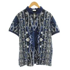 ETRO エトロ イタリア製 イラストプリント カノコポロシャツ Mサイズ 