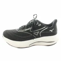 ミズノ MIZUNO ランニングシューズ ウエーブライダー29 スニーカー ローカット メッシュ US8.5 26.5cm 黒 ブラック J1GC250502 /KU