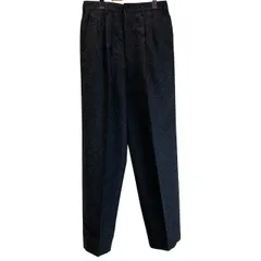 【中古】　Ys for men　スラックス　ウールパンツ　ジップフライ　無地　タック　センタープレス　日本製　ドメスティック　古着　/1156のサムネイル