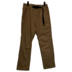 【中古】　GRAMicci　トレッキングパンツ　クライミングパンツ　綿パン　ボトムス　ウエストゴム　ベルト　ジップフライ　無地　アウトドア　古着　/1153