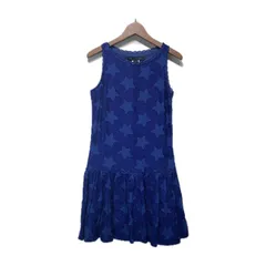 【中古】　MARC BY MARC JACOBS　ワンピース　ノースリーブ　ひざ丈　ミディアム丈　総柄　星柄　フレア　サイドジップ　古着　/2495のサムネイル