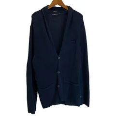 【中古】　HUGO BOSS　カーディガン　ニットアウター　ショールネック　シングルボタン　ローゲージ　無地　オーバーサイズ　古着　/1584のサムネイル