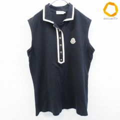 MONCLER ナイロンレイヤードポロシャツ 金ボタン Sサイズ | Mercari