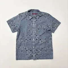 HIDE AND SEEK ハイドアンドシーク HideandSeek バンダナ ペイズリー 半袖 シャツ HAV-A-HANK SHIRT サイズ M 803-0015のサムネイル