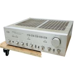 L09 山水電気 Sansui プリメインアンプ シルバー 木目調 オーディオ