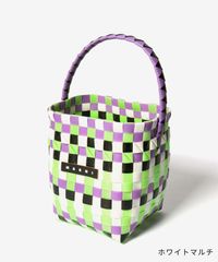 マルニ バッグ マイクロバスケット グリーンリーフ ミニバッグ 