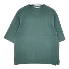 qualite ウォッシャブルクルーネックニットT 定価13200円 32440040004 半袖Ｔシャツ カットソー グリーン レディース カリテ【中古】6-0429S∞のサムネイル