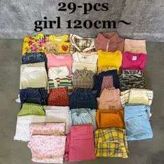 【T-1278】キッズ　ガールズ　子供服　女の子　Tシャツ　ワンピース　トレーナー　スカート　ズボン　パジャマ　まとめ　サイズミックス